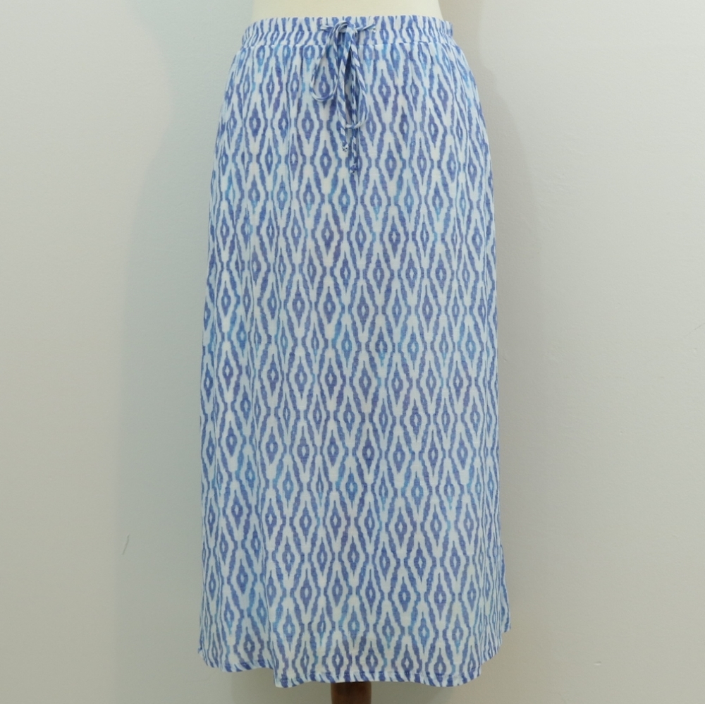 B Design Printed Drawstring Skirt